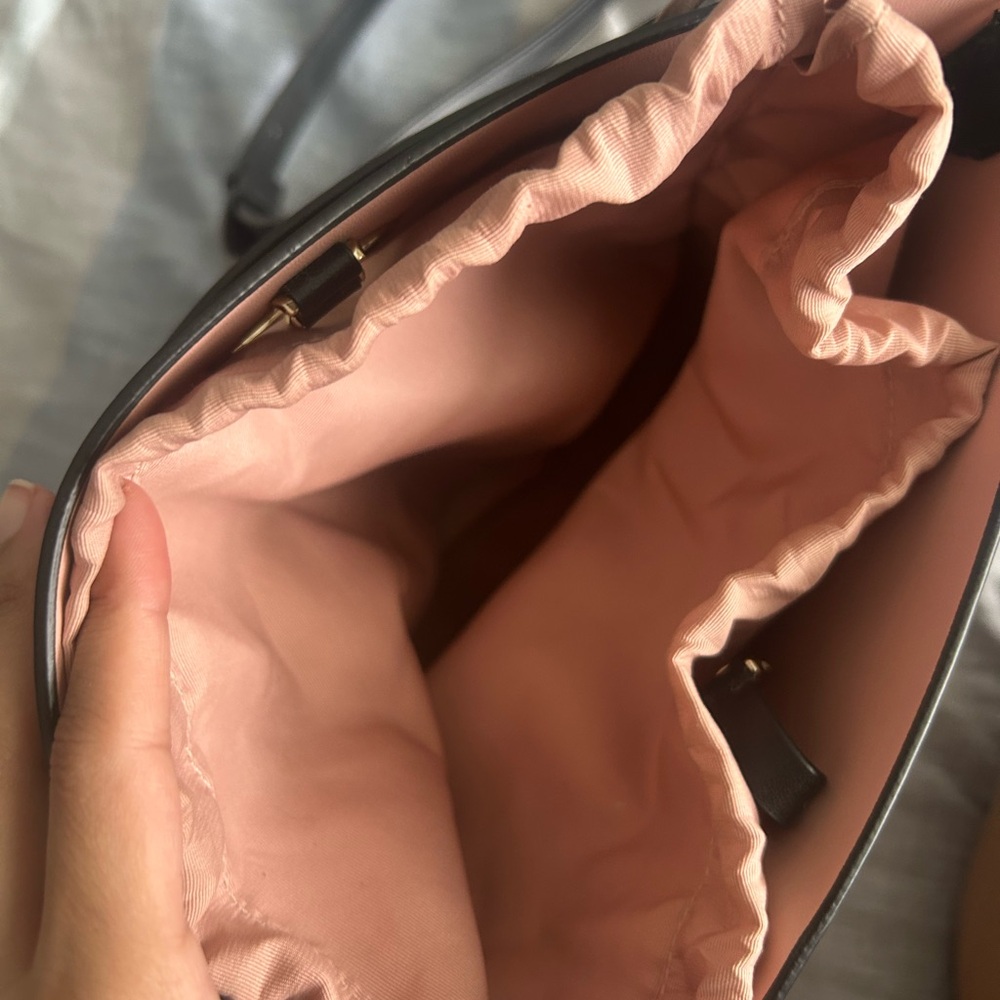 kate spade Black and Pink Trim Bucket Shoulder Bag - Picture 5 of 17